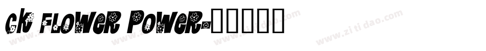 CK Flower Power字体转换